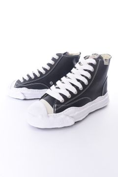 "HANK HIGH" OG sole TOE CAP SNEAKER HI LEATHER / オリジナルソール レザー ハイカット ブラック