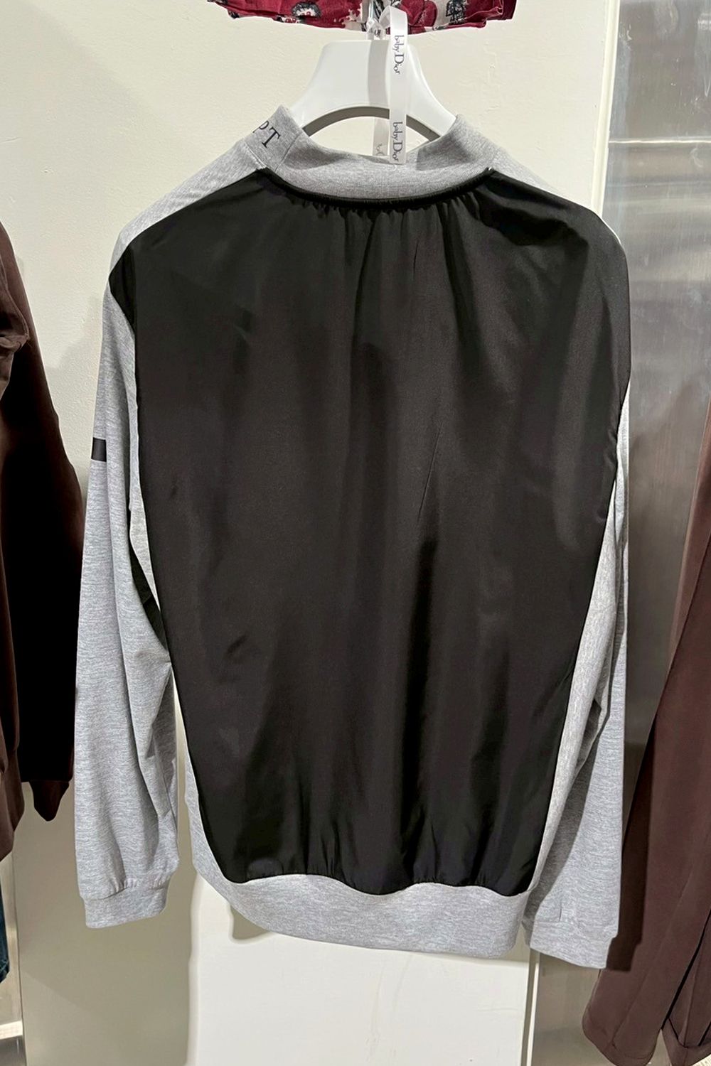 【26AW】 WILL COMBI / ハイブリッド モックネックリブTシャツ (グレー/ブラック) (9月入荷予定)