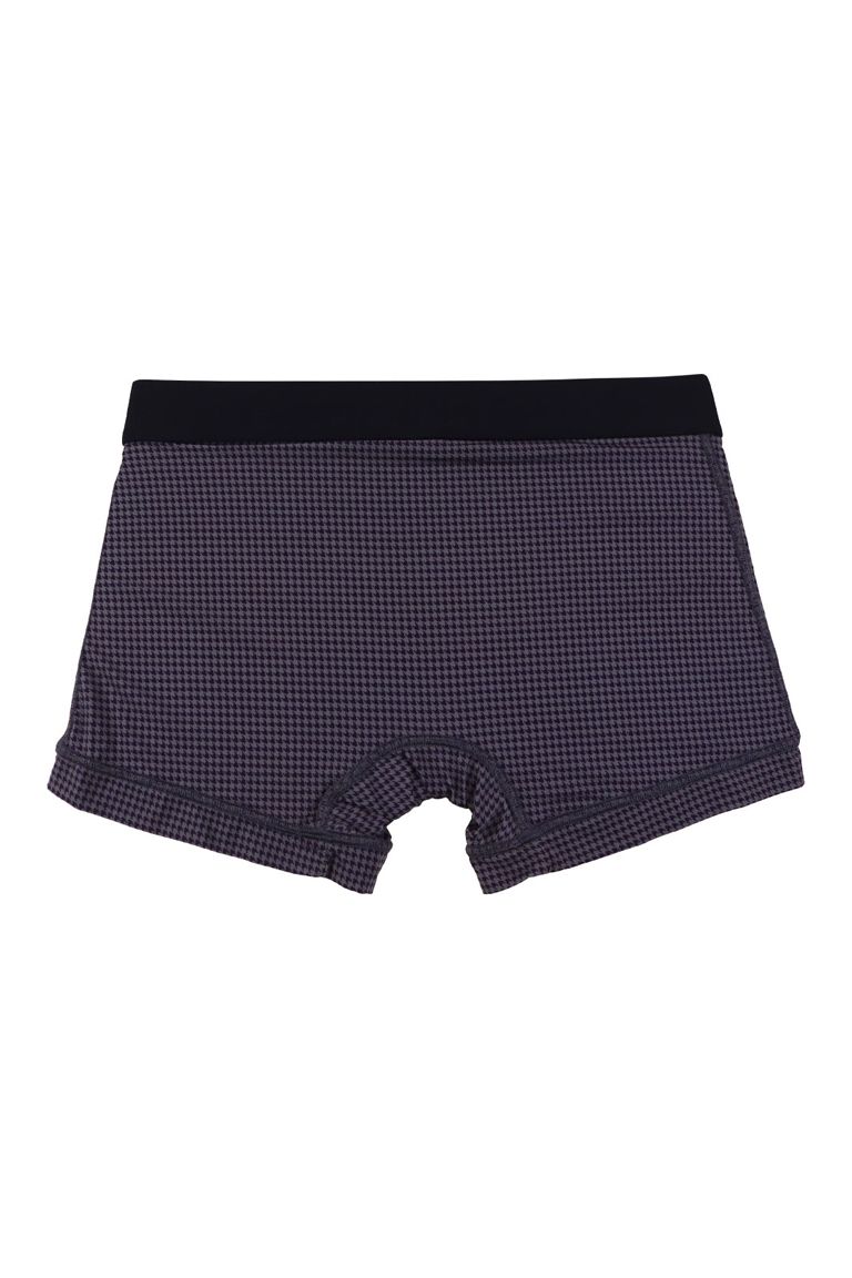 Houndstooth Short Boxer - パープル×グレー
