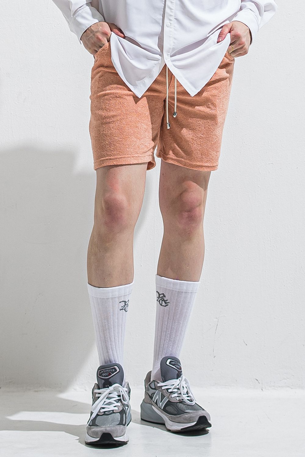 VINTAGE PILE SHORTS / パイル生地 ヴィンテージ風 ショートパンツ (ピンク) (5月中旬入荷予定) ※オーダー締切:2月15日(日)18時