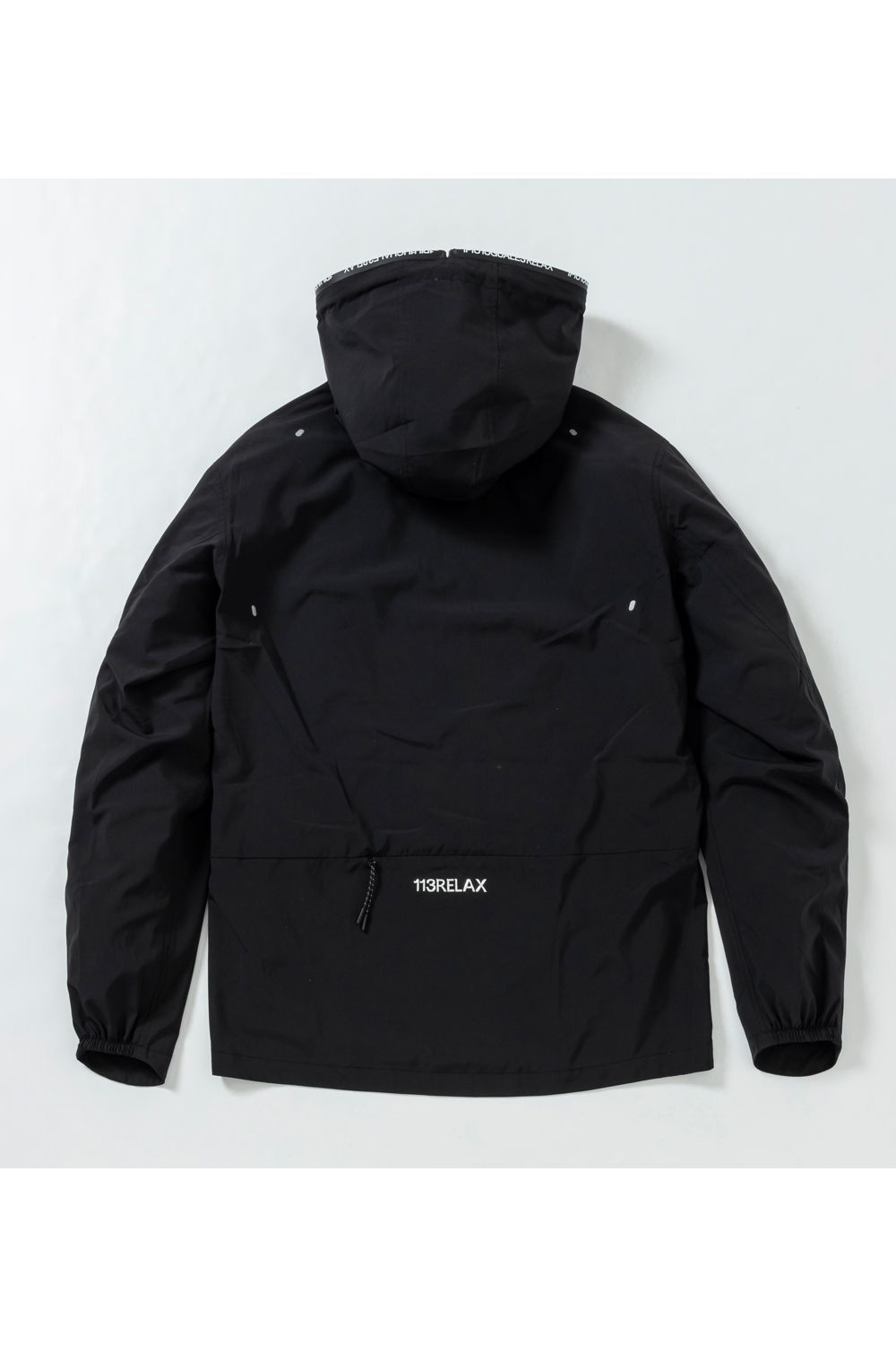LOGO ZIP LIGHT HOODIE / ロゴジップ ライトフーディー ブラック