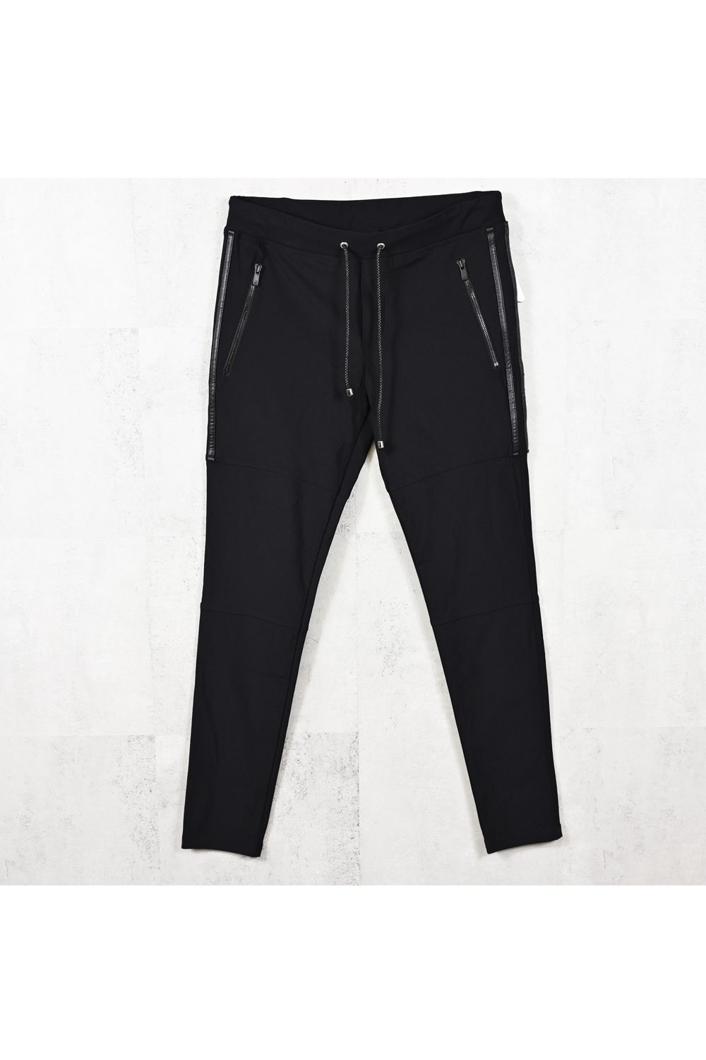 Johnson LINE NYLON PT / 【定番】 ナイロンマイクロファイバー ジョンソンラインパンツ (ブラック/ブラック) (3月上旬入荷予定)