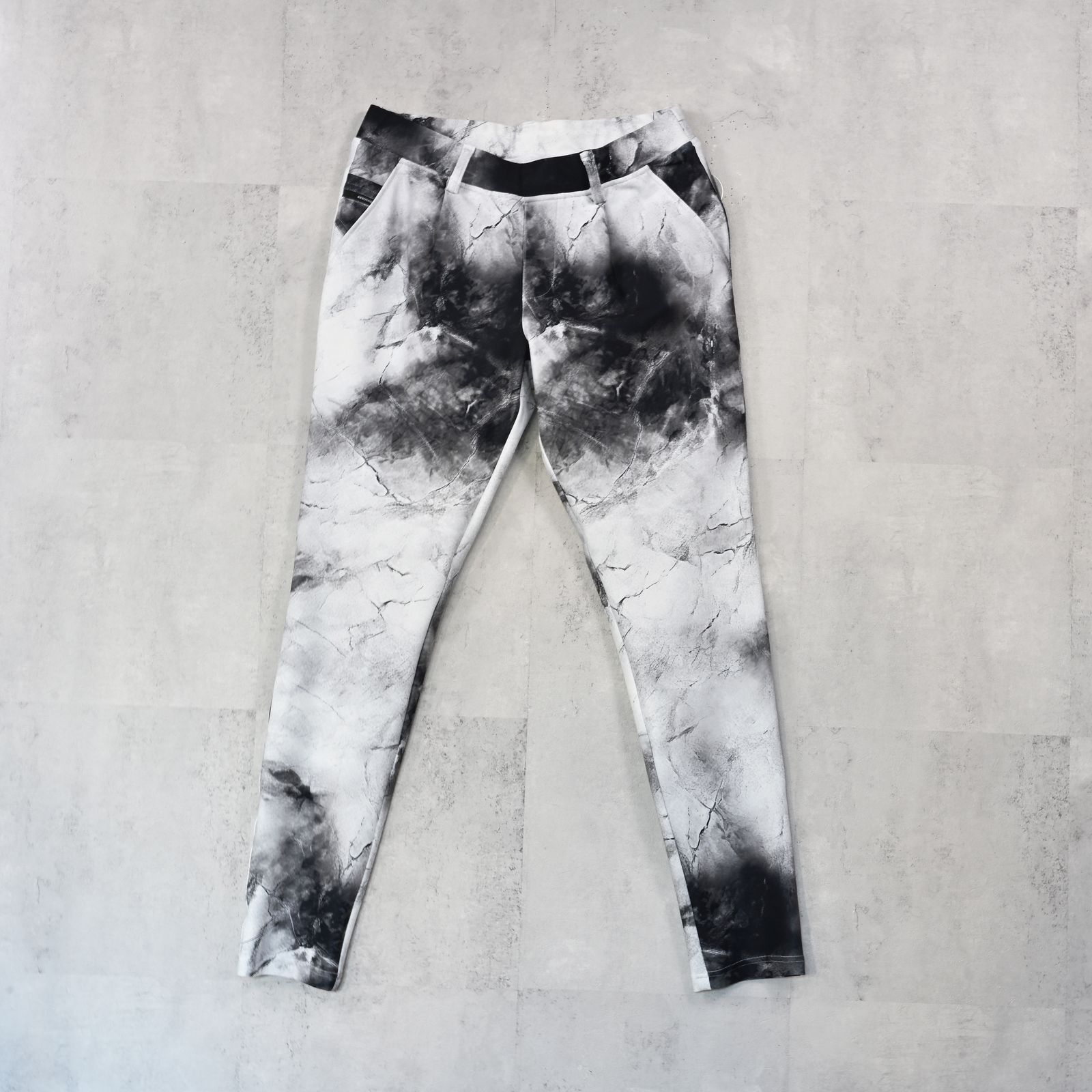 CHRIS EASY TUCK PANTS / ハイテンショントリコット スラックスイージータックパンツ (マーブルホワイト) (1月上旬入荷予定) ※オーダー締切:9月7日(月)17時