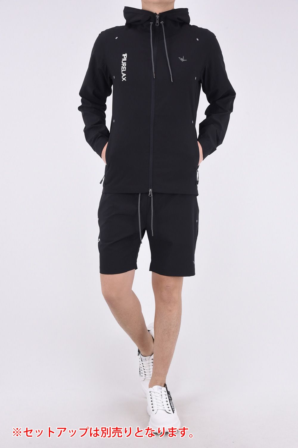 RUNNING LOGO  SHORT PANTS  / ランニング ロゴ ショートパンツ ブラック