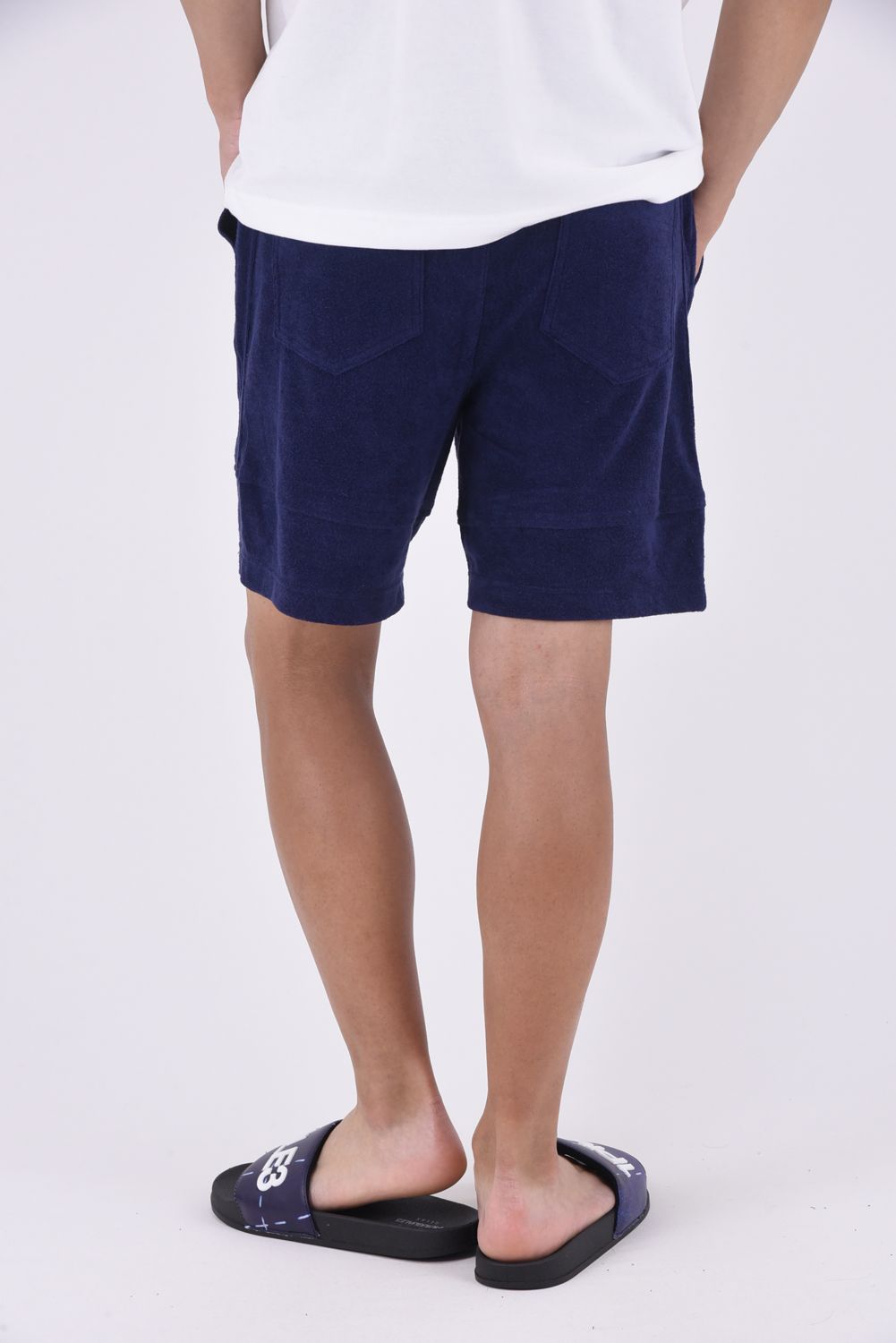 TYLER PILE SHORTS / パイル素材 ハーフパンツ ネイビー