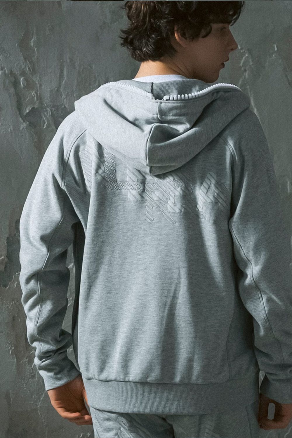 【26AW】 TC FRENCH TERRY SHADOW LOGO HOODIE / フレンチテリー シャドウロゴ フーディー (グレー)