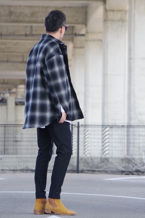【RESOUND CLOTHING】新作WOOL CHECK OVER CPOJKを使用したおススメスタイル ③
