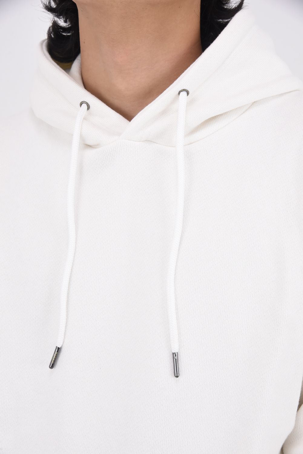 PATCH LOGO HOODIE / バックロゴ ヘビースウェット フーディー (ホワイト)
