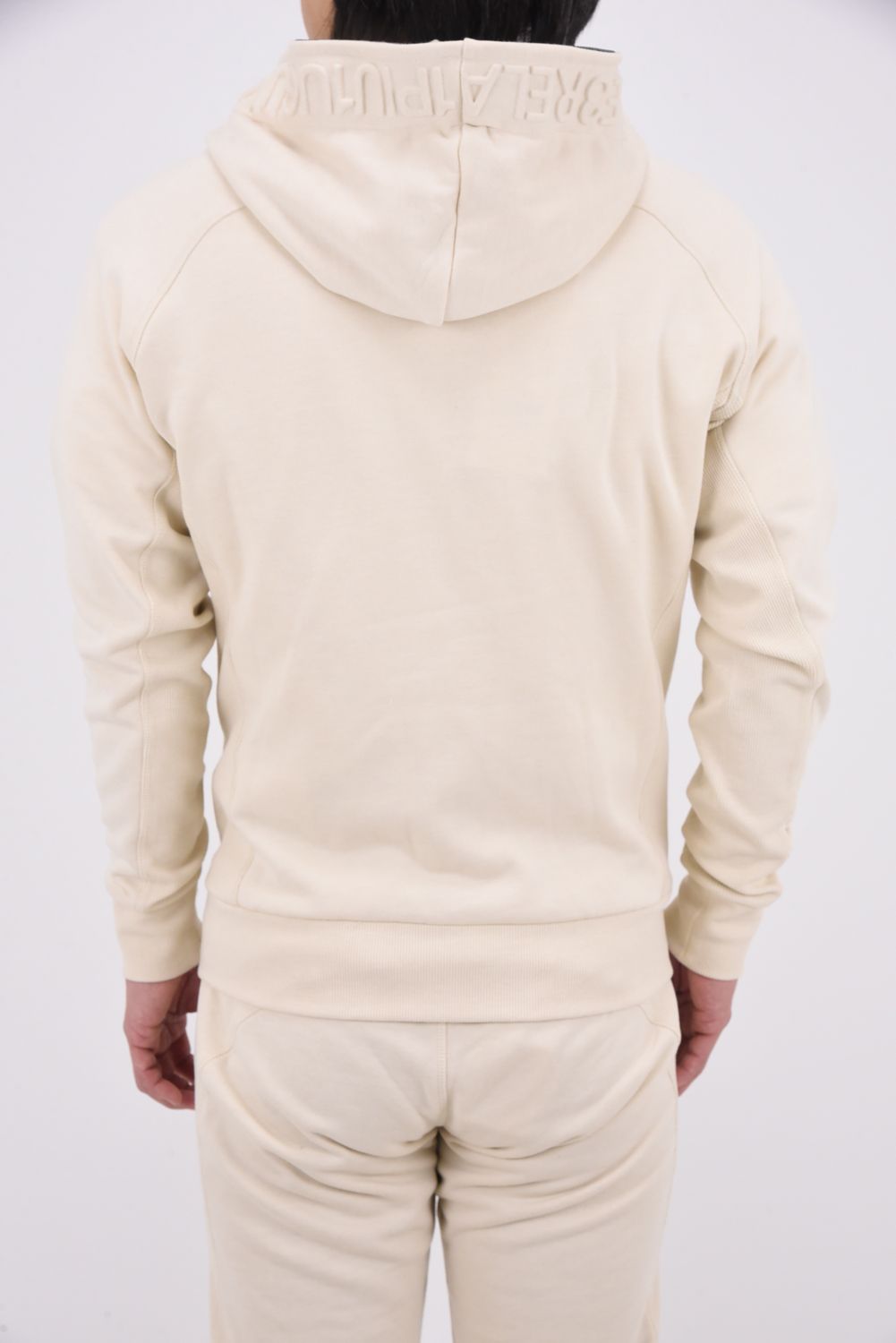【26SS】 HOOD EMBOSSED LOGO HOODIE / エンボスロゴ ジップパーカー (ベージュ)