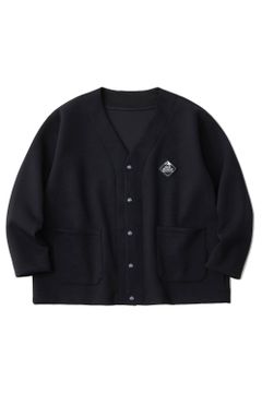 【WM  /  F.C.Real Bristol】 SWEAT CARDIGAN / ブリストル ダンボールスウェット カーディガン ブラック