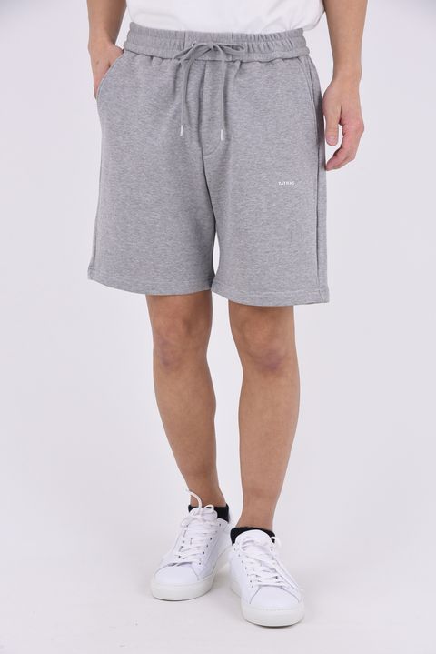 FUSSA (フッサ) / ワンポイントロゴ レギュラーフィット ショートパンツ （グレー）