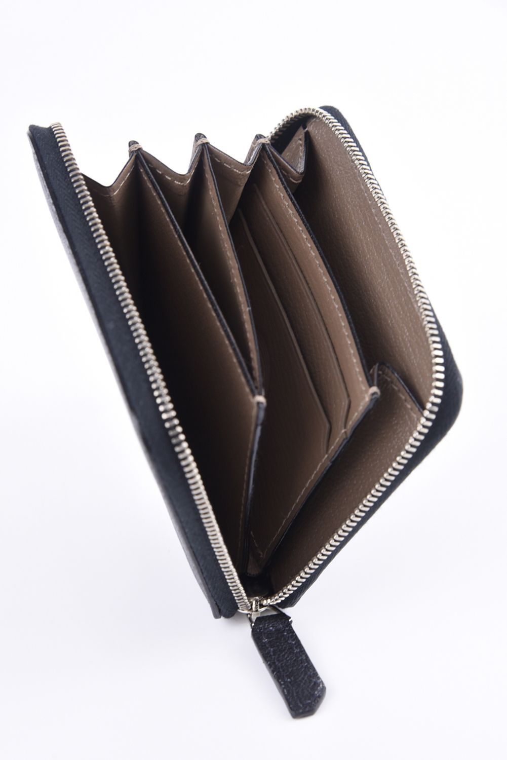 ROUND ZIP MINI WALLET / LA393GT ラウンドジップ ミニウォレット ブラック / グレー