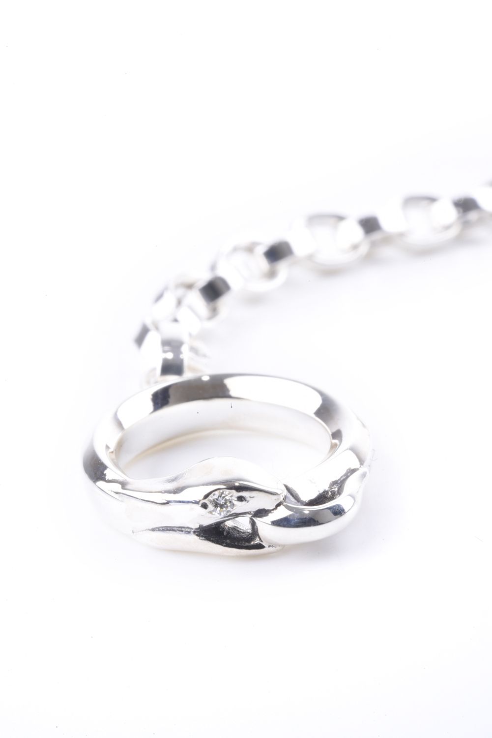 CIRCLE LINK CHAIN BRACELET / サークル リンク チェーン ブレスレット シルバー