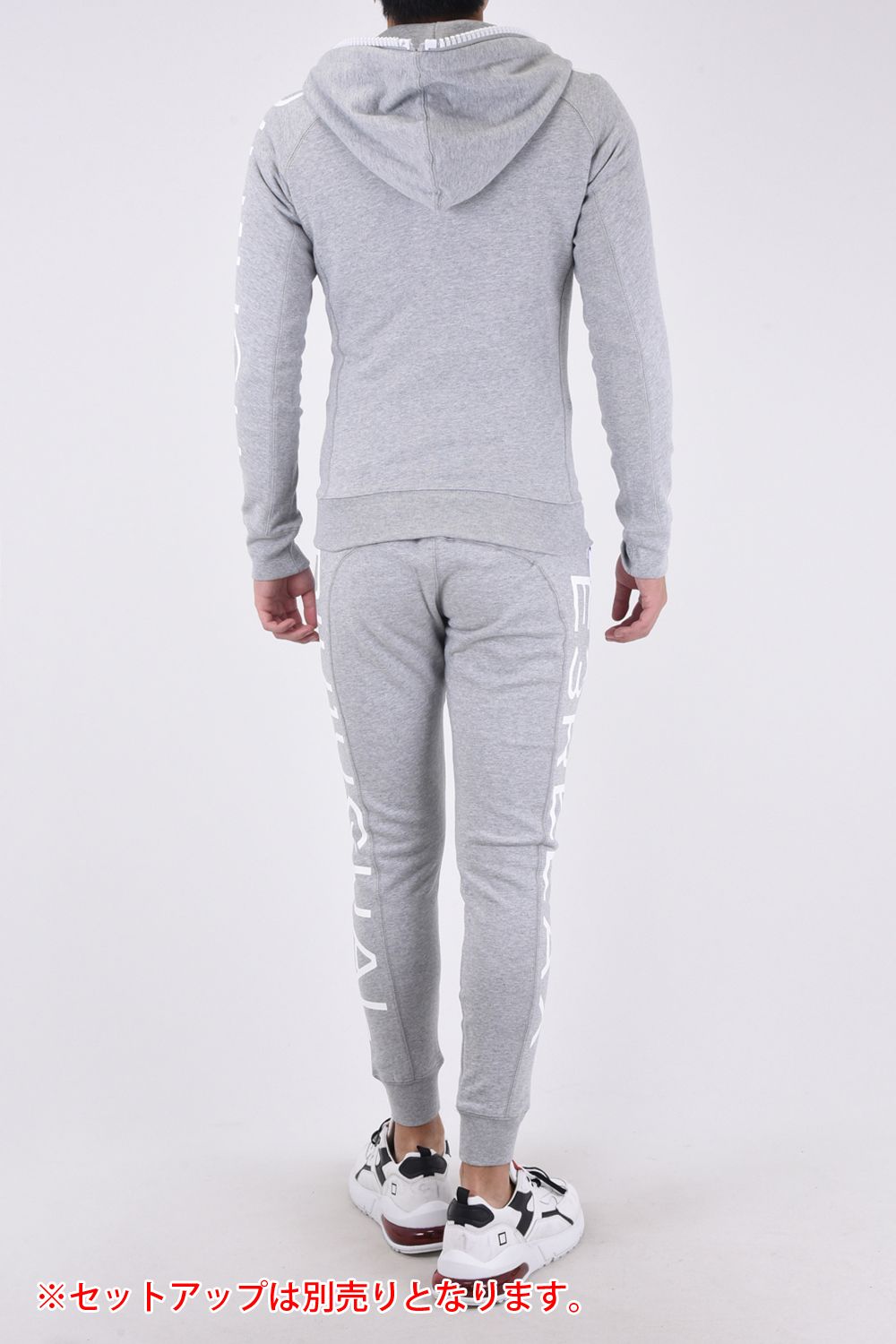 SIDE LOGO BIG ZIPPER JOGGER  / ビッグファスナー サイドロゴ スウェット パンツ グレー