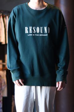 ID ROGO TRAINER / フロントロゴ ロングスリーブ トレーナー グリーン