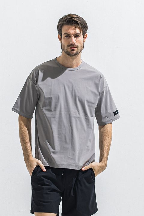 NYLON OVER  TEE / ナイロン オーバーサイズ Tシャツ （グレー）