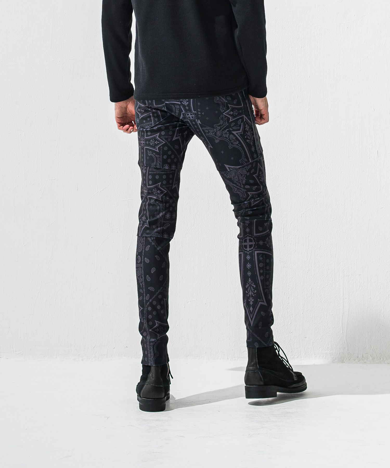 Johnson LINE PT / 360°ストレッチ ジョンソンラインパンツ (クロスブラック) (1月上旬入荷予定) ※オーダー締切:9月7日(月)17時)