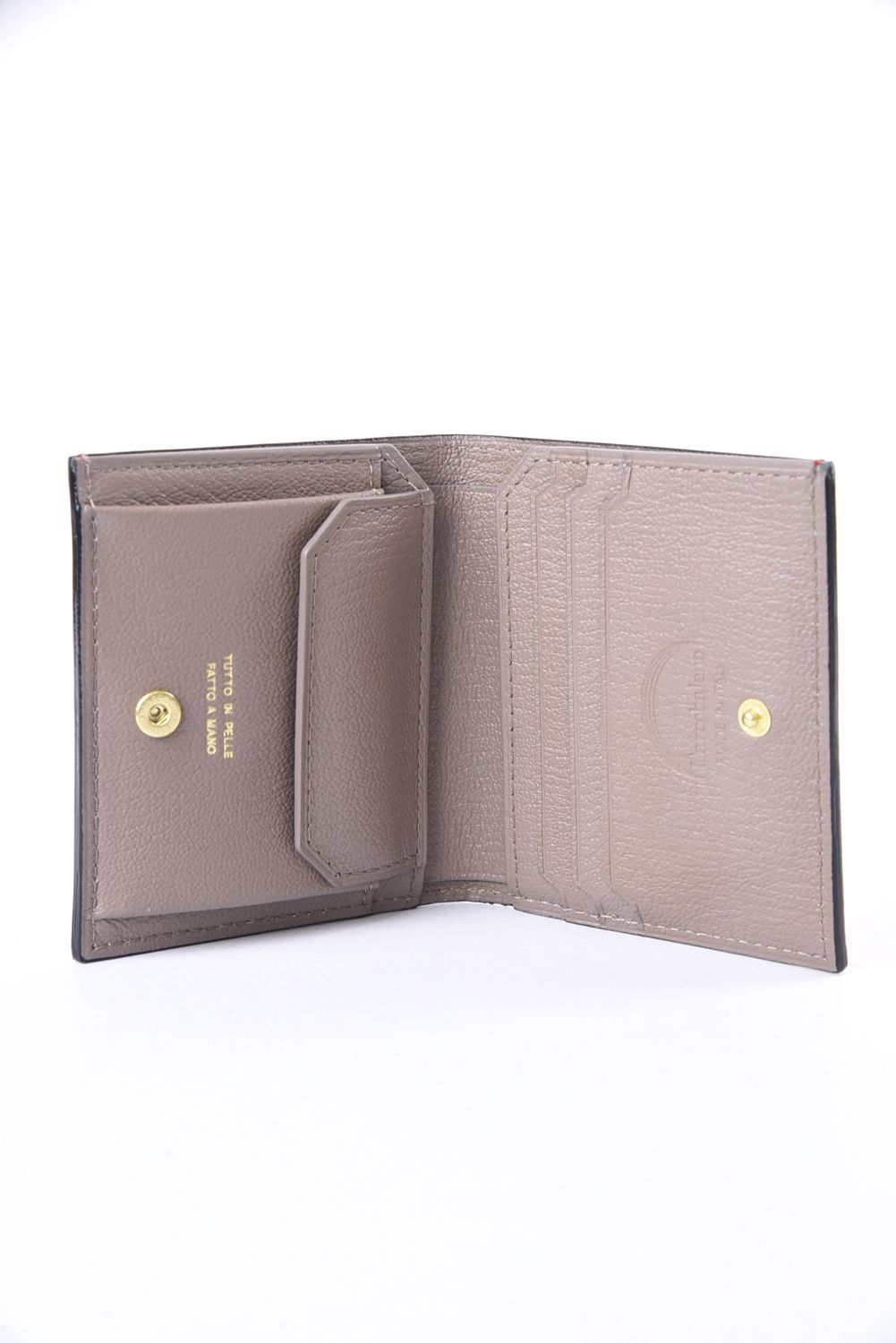 【残り1点】 MINI WALLET / LA401GT ゴートレザー スナップタイプ 二つ折りミニウォレット レッド / トルトラ