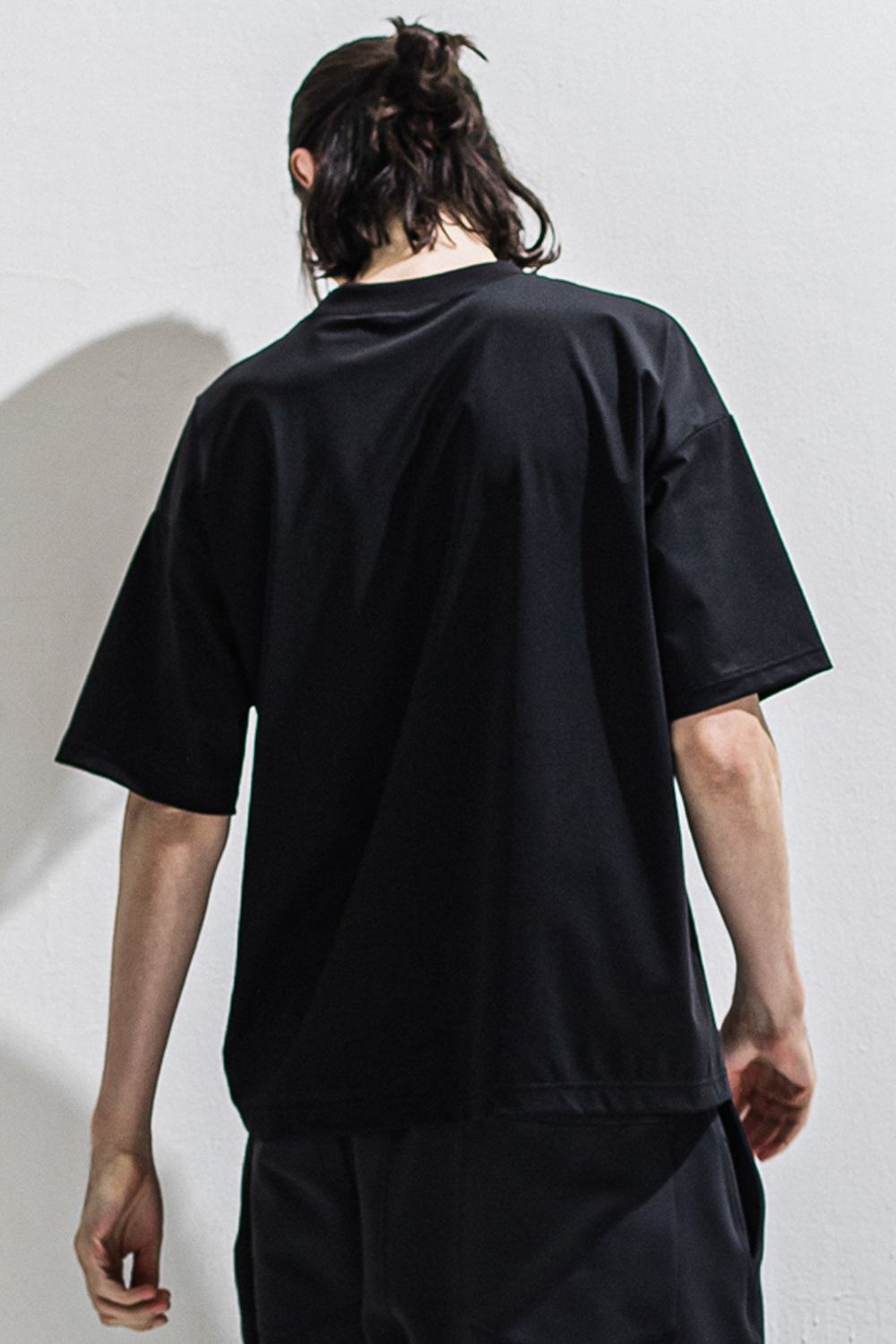 HELI OVERNYLON T / ナイロントリコット フォトプリント オーバーサイズ Tシャツ (ブラック) (4月上旬入荷予定) ※オーダー締切12/13(土)17:00