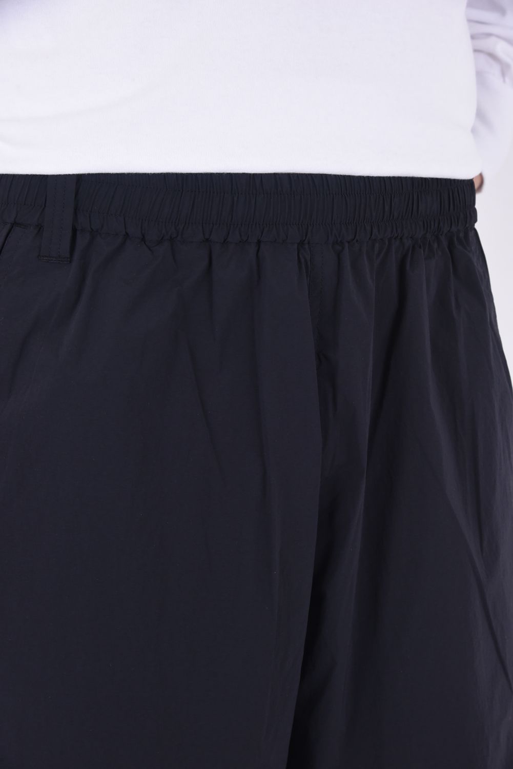 LAYERED EASY HALF PANTS / レイヤード イージー ハーフパンツ ブラック
