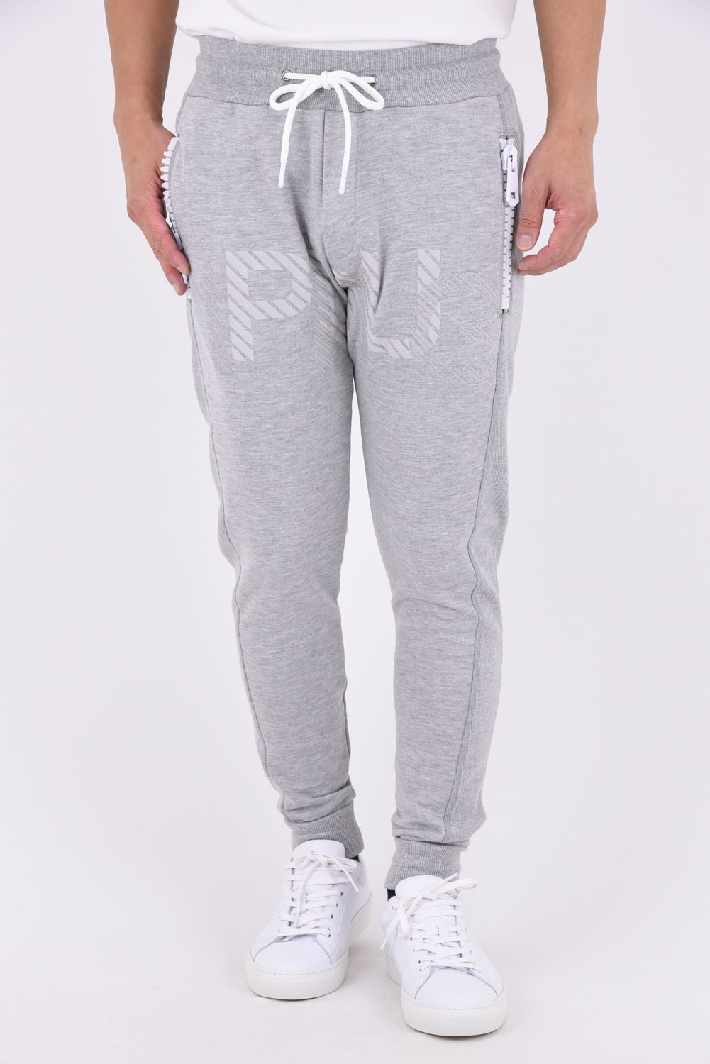 【26AW】 TC FRENCH TERRY SHADOW LOGO LONG PANTS / フレンチテリー シャドーロゴ ロングパンツ (グレー)