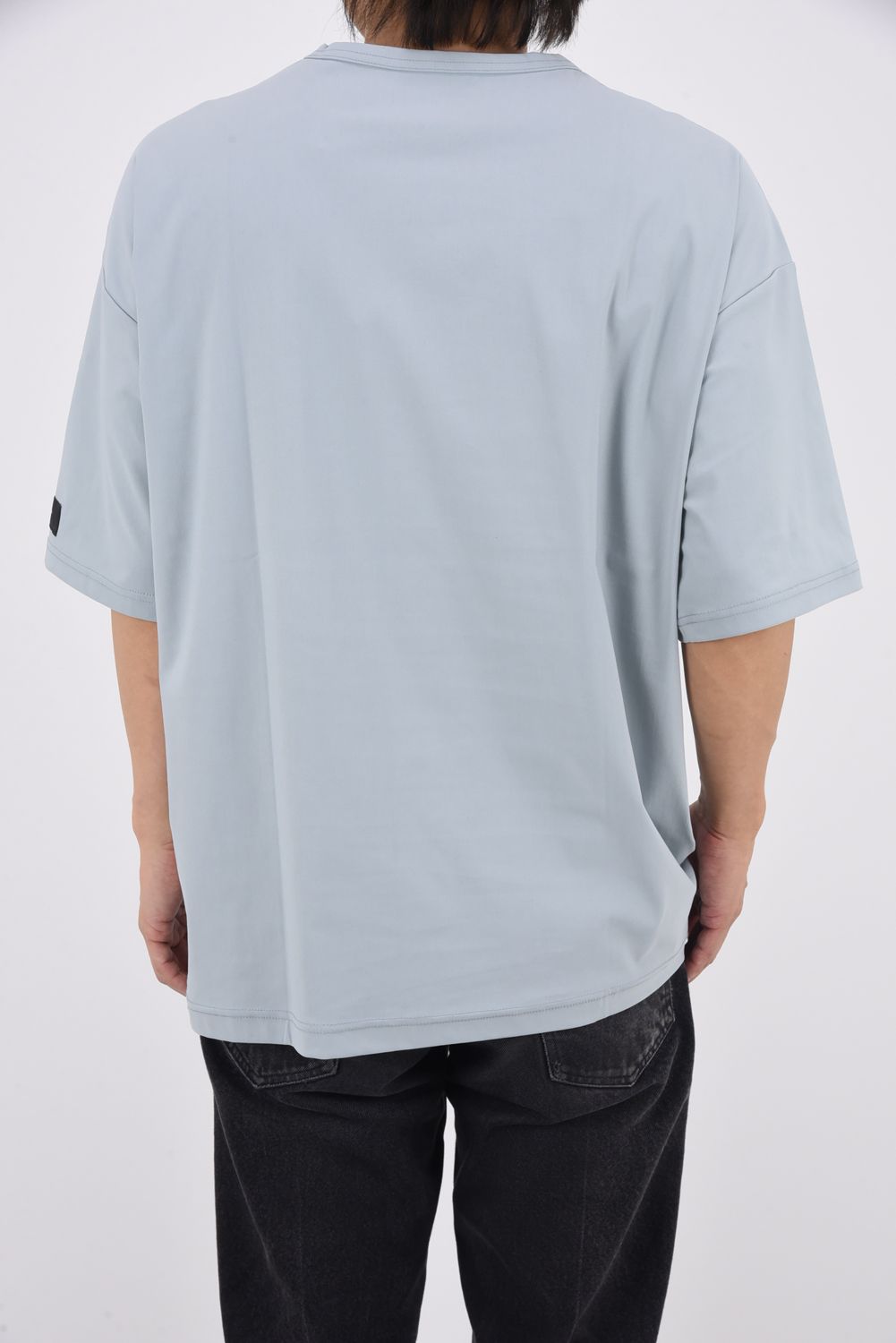 NYLON OVER  TEE / ナイロン オーバーサイズ Tシャツ （アクア）