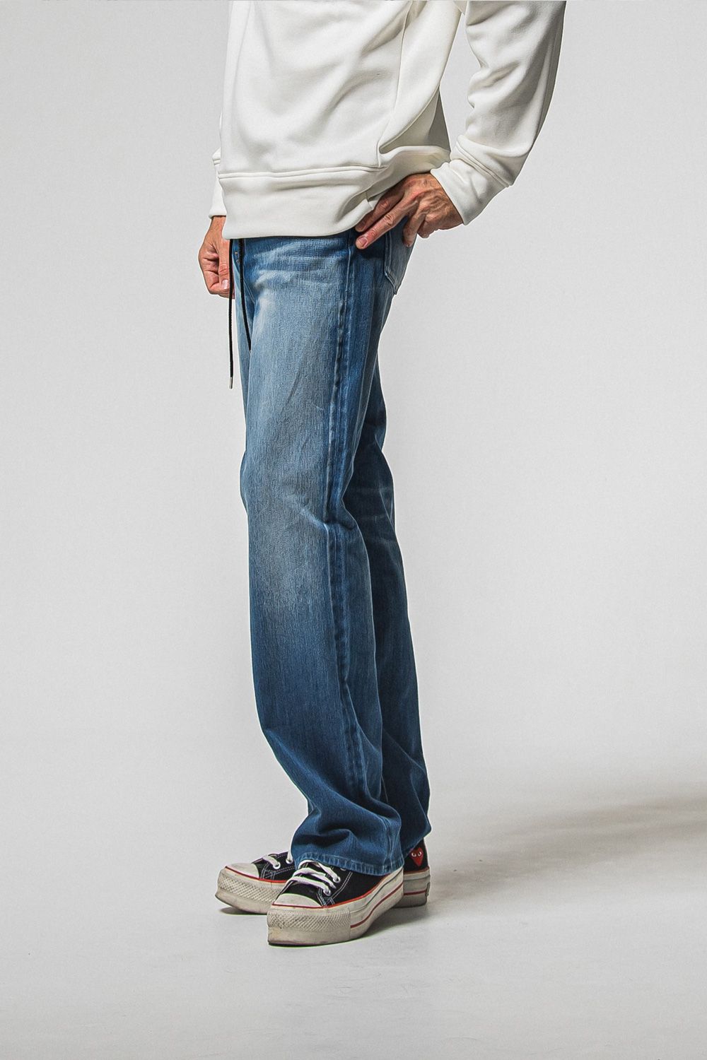 KING DENIM JERSEY / 新定番 バギーシルエット デニムジャージーンズ (インディゴユーズド) (12月中旬入荷予定) ※オーダー締切：9月1日(月)18:00