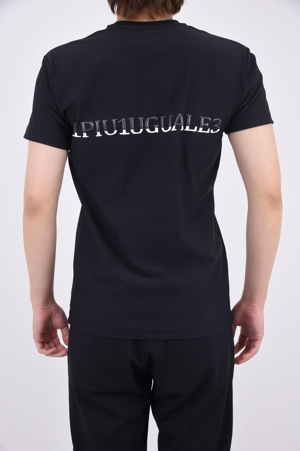 113 SPORT AIR BOOST CREW S/S BLACK / 3Dツートンロゴ クルーネック Tシャツ ブラック