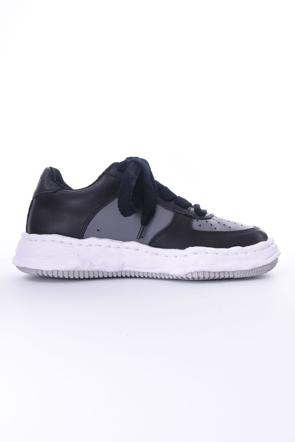 "WAYNE LOW" OG sole leather Low-Top sneaker / オリジナルソール レザー ローカットスニーカー ブラック / グレー