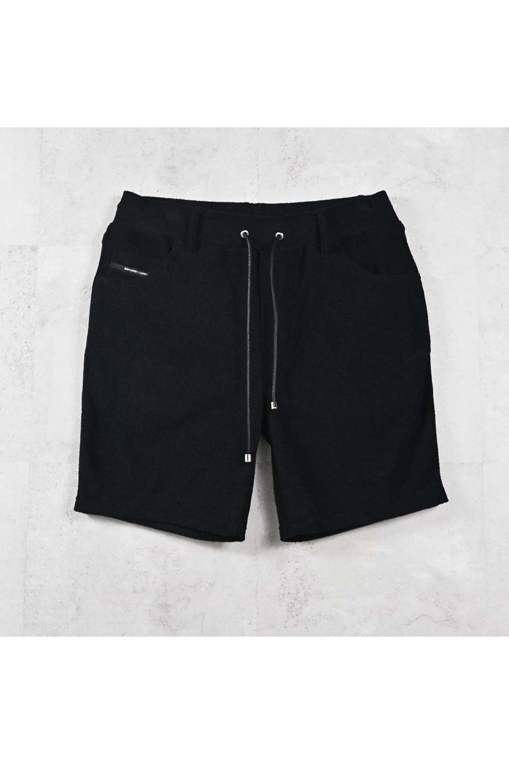 VINTAGE PILE SHORTS / パイル生地 ヴィンテージ風 ショートパンツ (ブラック) (5月中旬入荷予定) ※オーダー締切:2月15日(日)18時