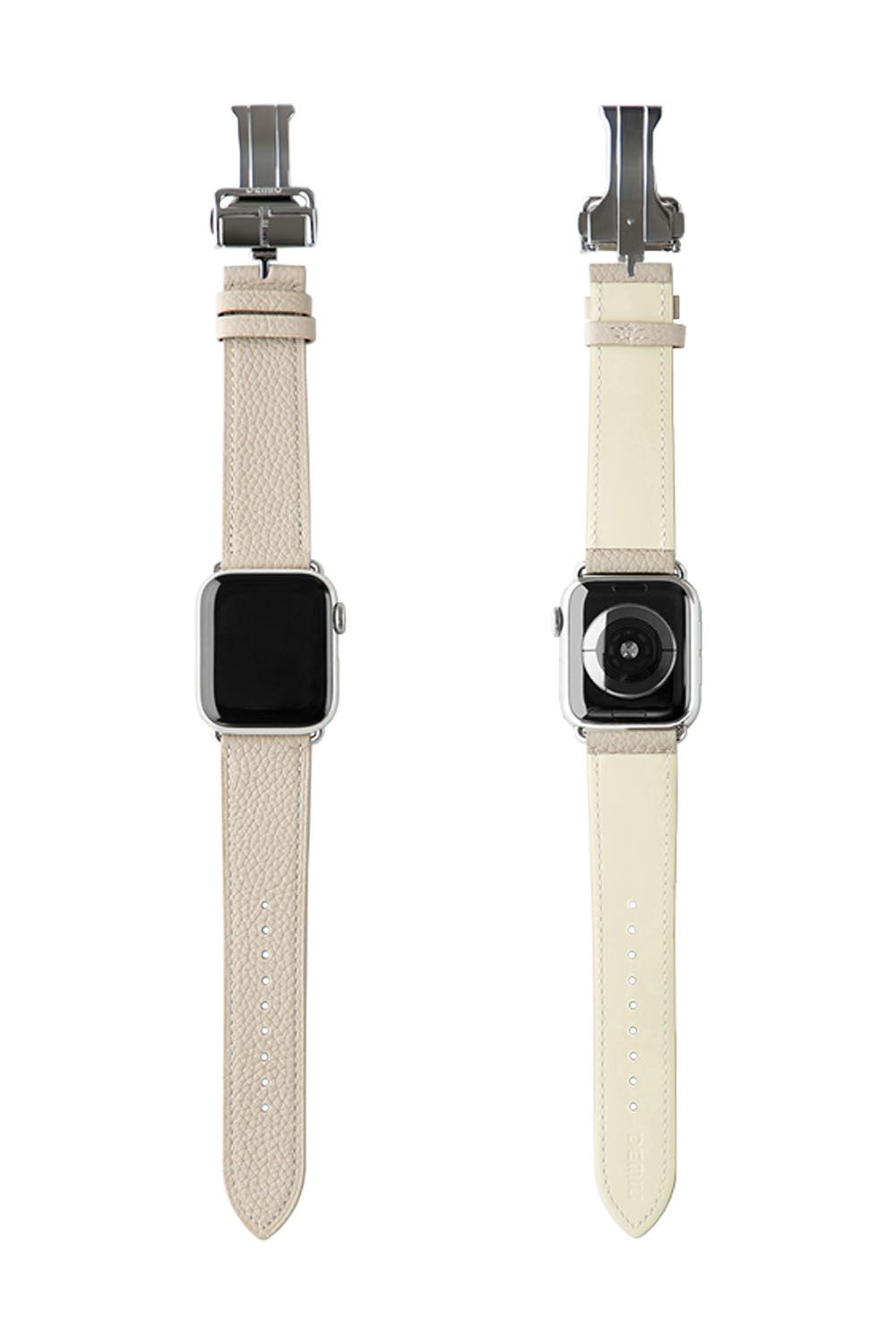 Apple Watch Leather Band / Apple Watchレザーバンド ベージュ / シルバー