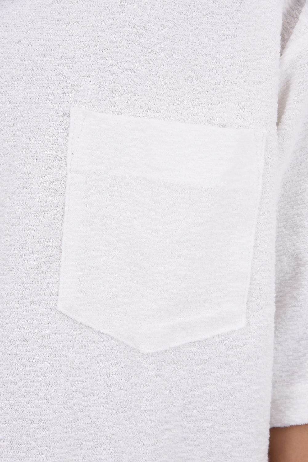 PILE OVER TEE / パイル オーバーサイズ Tシャツ （ホワイト）