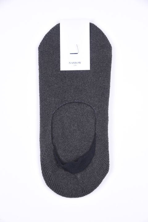 BOUCLE SNEAKER SOCKS / 日本製 ブークレ スニーカーソックス チャコール