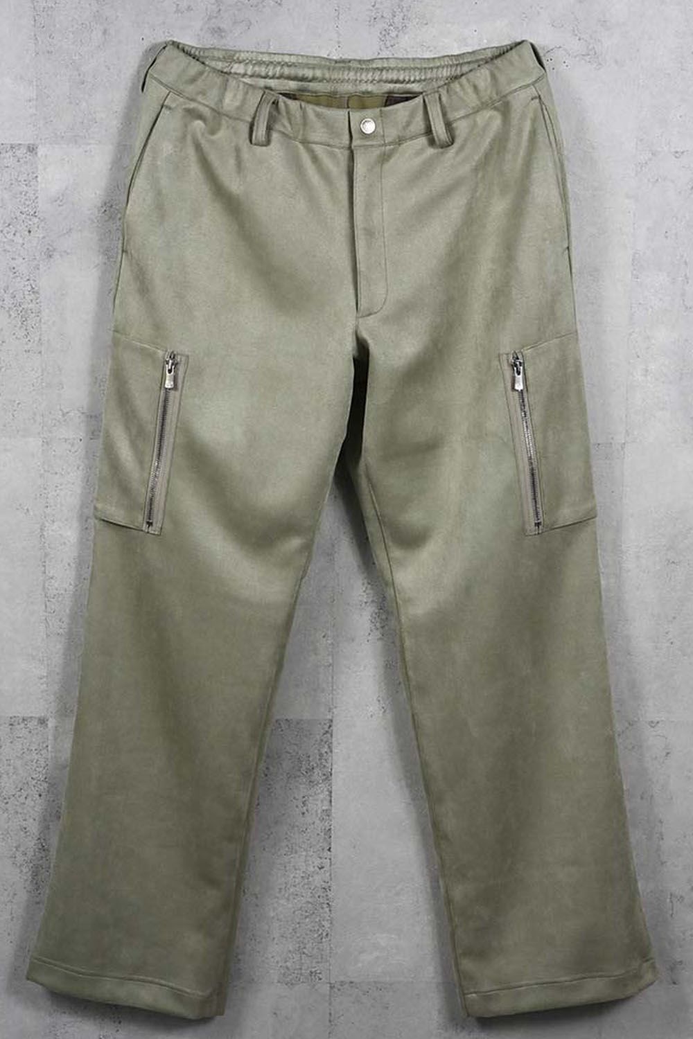 DAVID CARGO PANTS / スウェードジャージー ミリタリーカーゴパンツ (カーキ) (1月上旬入荷予定) ※オーダー締切：9月1日(月)18:00