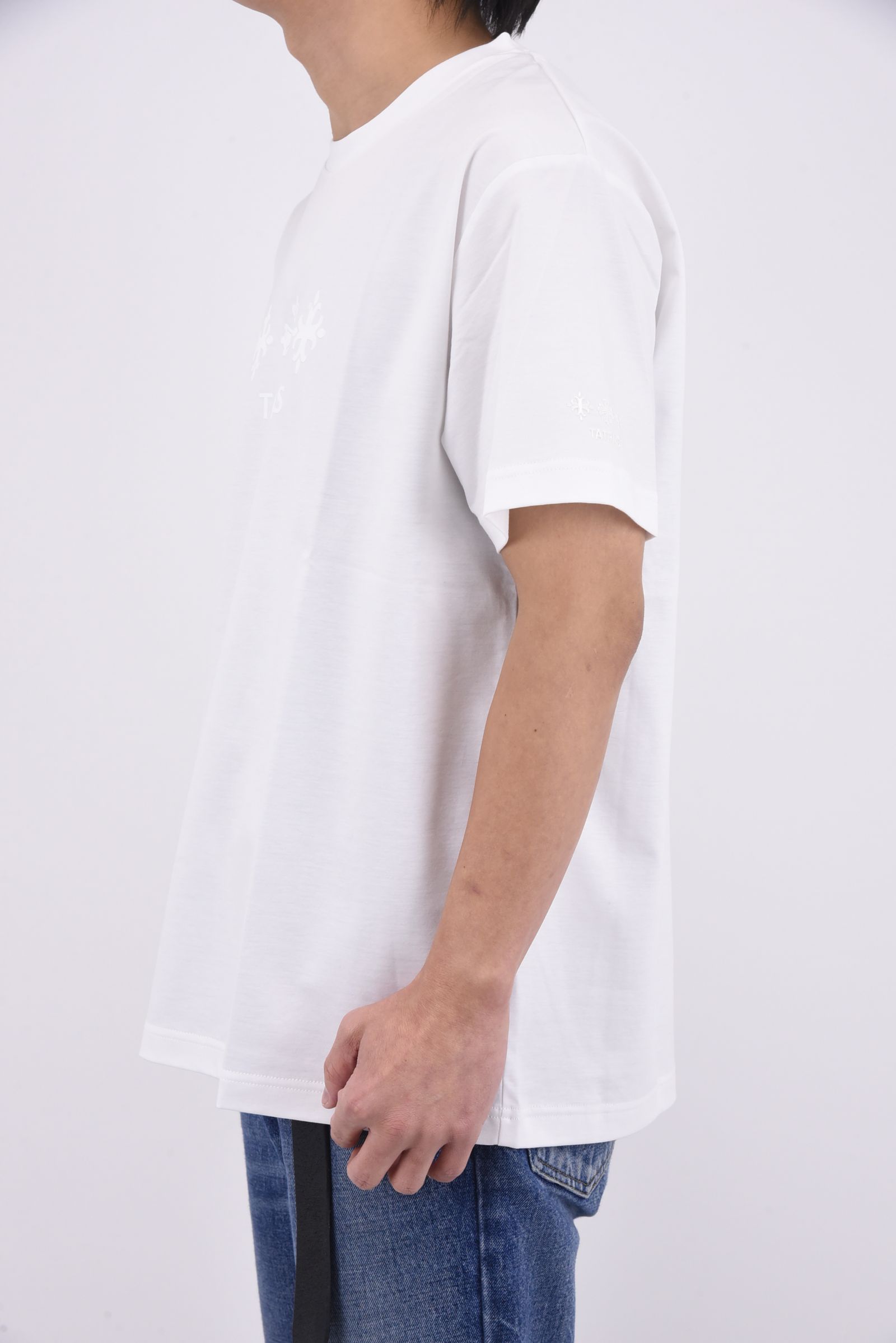 PACECO (パセコ) / フロント ブランドロゴ クルーネック Tシャツ ホワイト