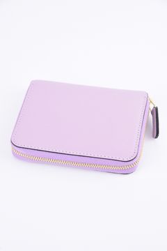 ROUND ZIP MINI WALLET / LA393GT ラウンドジップ ミニウォレット ライラック/ オンアイス