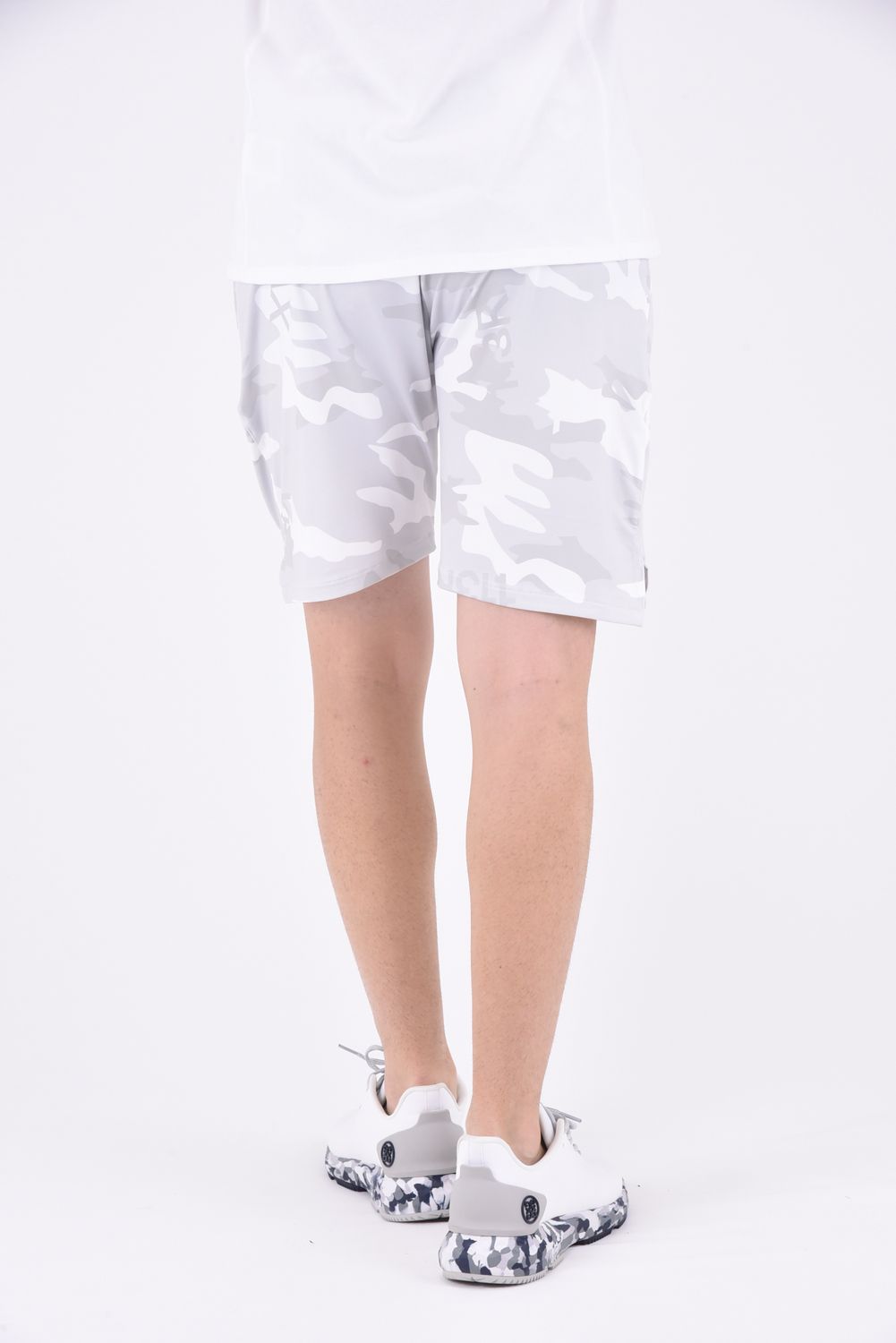 CAMO LOGO SHORT PANTS  / オリジナルカモフラ柄 ラッシュガードハーフパンツ ホワイト