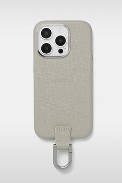CARABINER-CASE / カラビナ付 iPhone レザーケース (ホワイトベージュ)