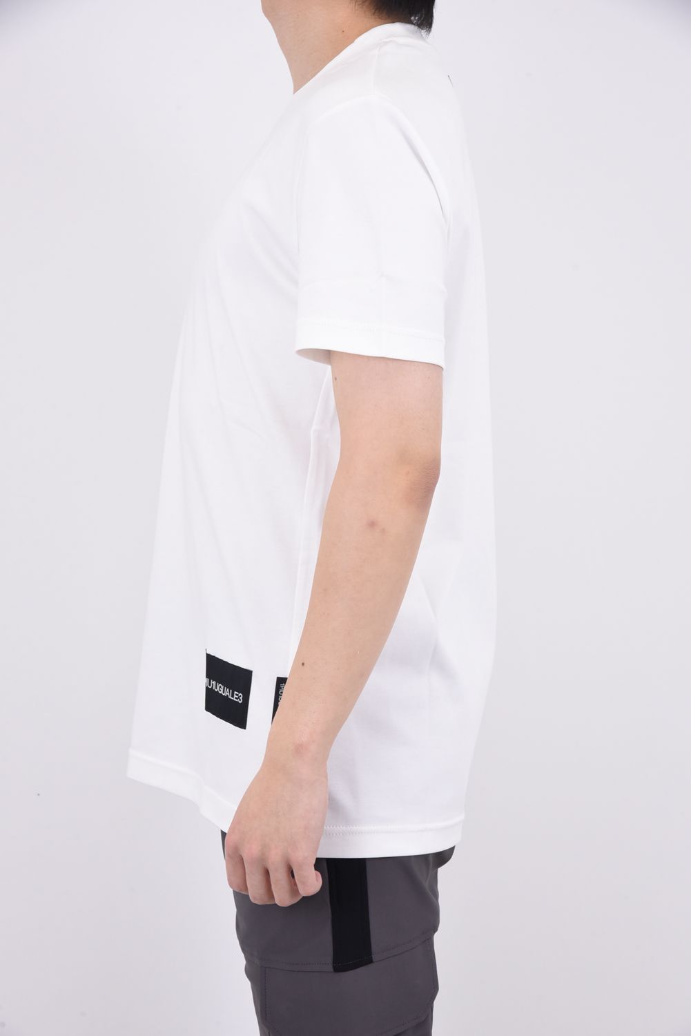 113 TAGS CREW / 定番 タグロゴ ベーシック クルーネックTシャツ ホワイト