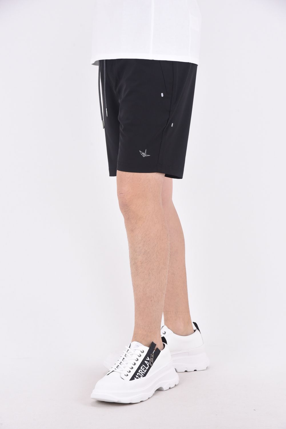 RUNNING LOGO  SHORT PANTS  / ランニング ロゴ ショートパンツ ブラック