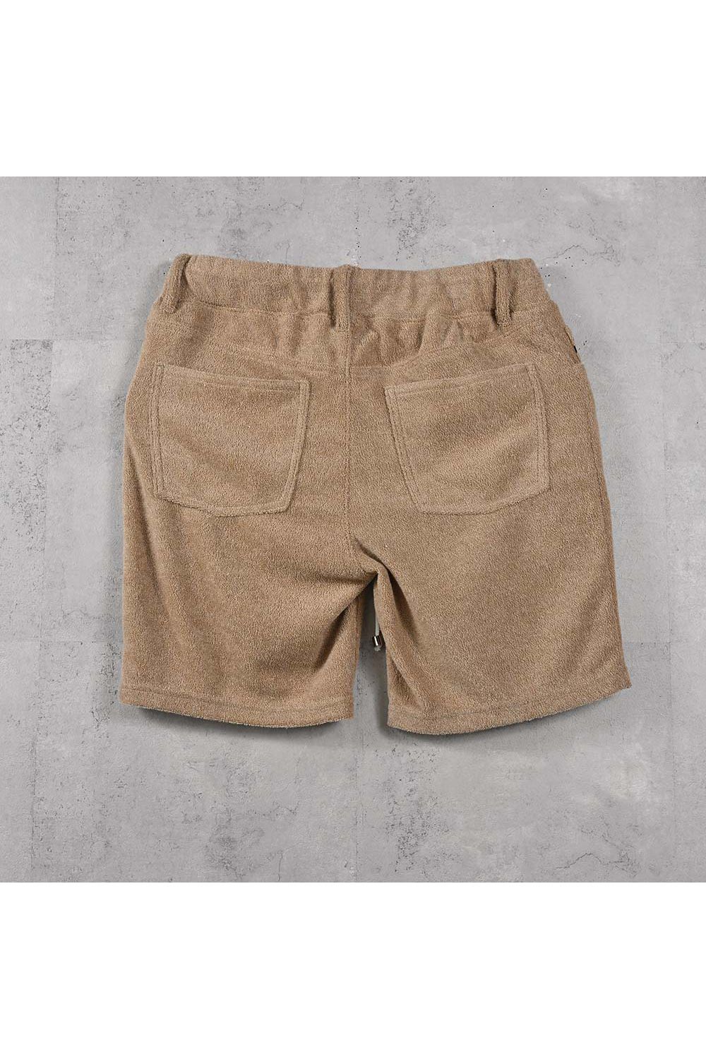 VINTAGE PILE SHORTS / パイル生地 ヴィンテージ風 ショートパンツ (ベージュ) (5月中旬入荷予定) ※オーダー締切:2月15日(日)18時