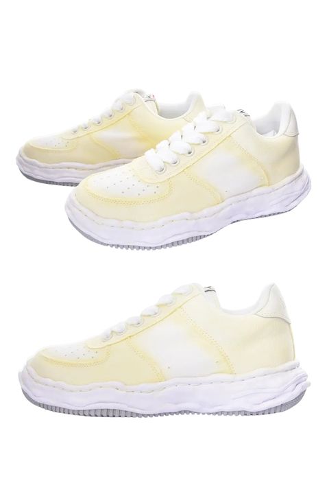 【WAYNE】 OG Sole Effect Canvas Low-top Sneaker /  スプレーエフェクト キャンバス ローカットスニーカー (ホワイト)