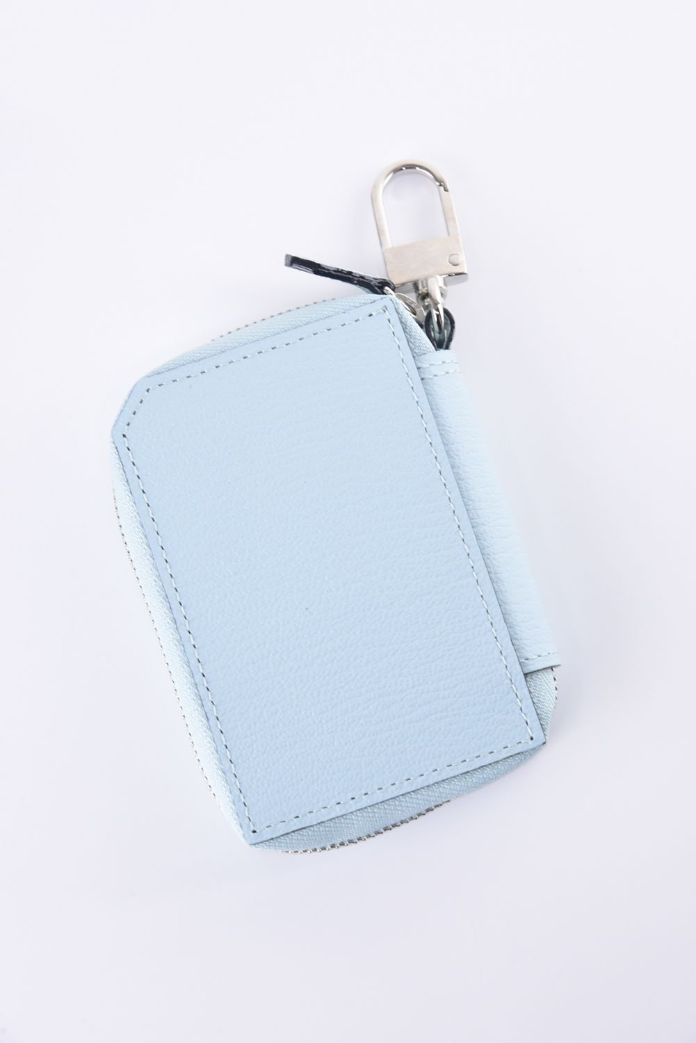 【残り1点】 SMART W KEY CASE / LA122GT ゴートレザー スマートWキーケース ソーダー / チャコールグレー