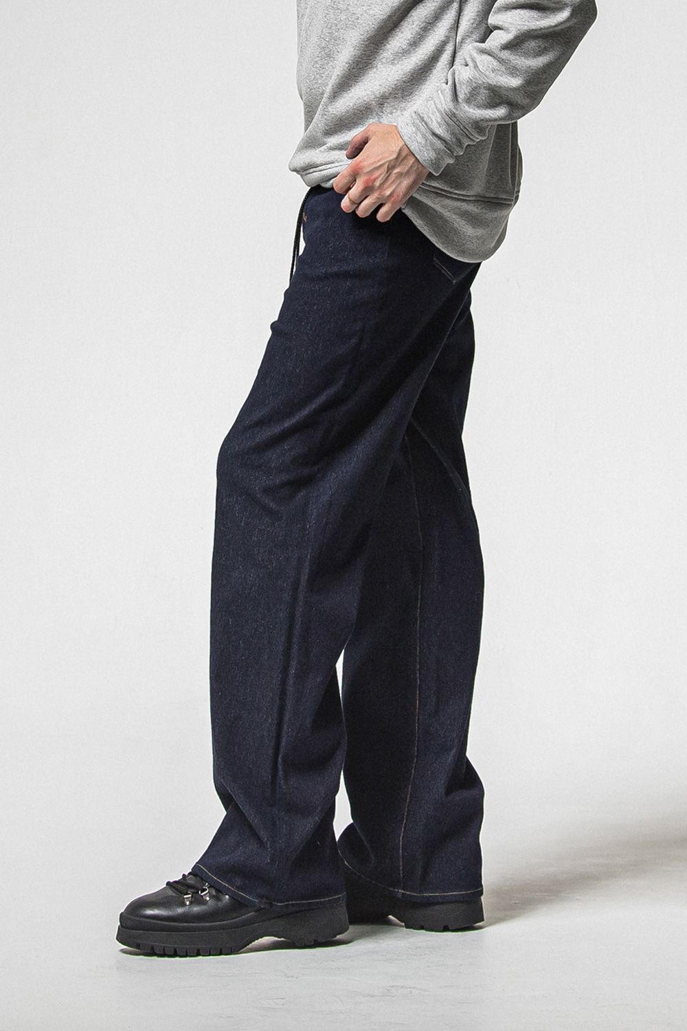 KING DENIM JERSEY / 新定番 バギーシルエット デニムジャージーンズ (インディゴワンウォッシュ) (12月中旬入荷予定) ※オーダー締切：9月1日(月)18:00