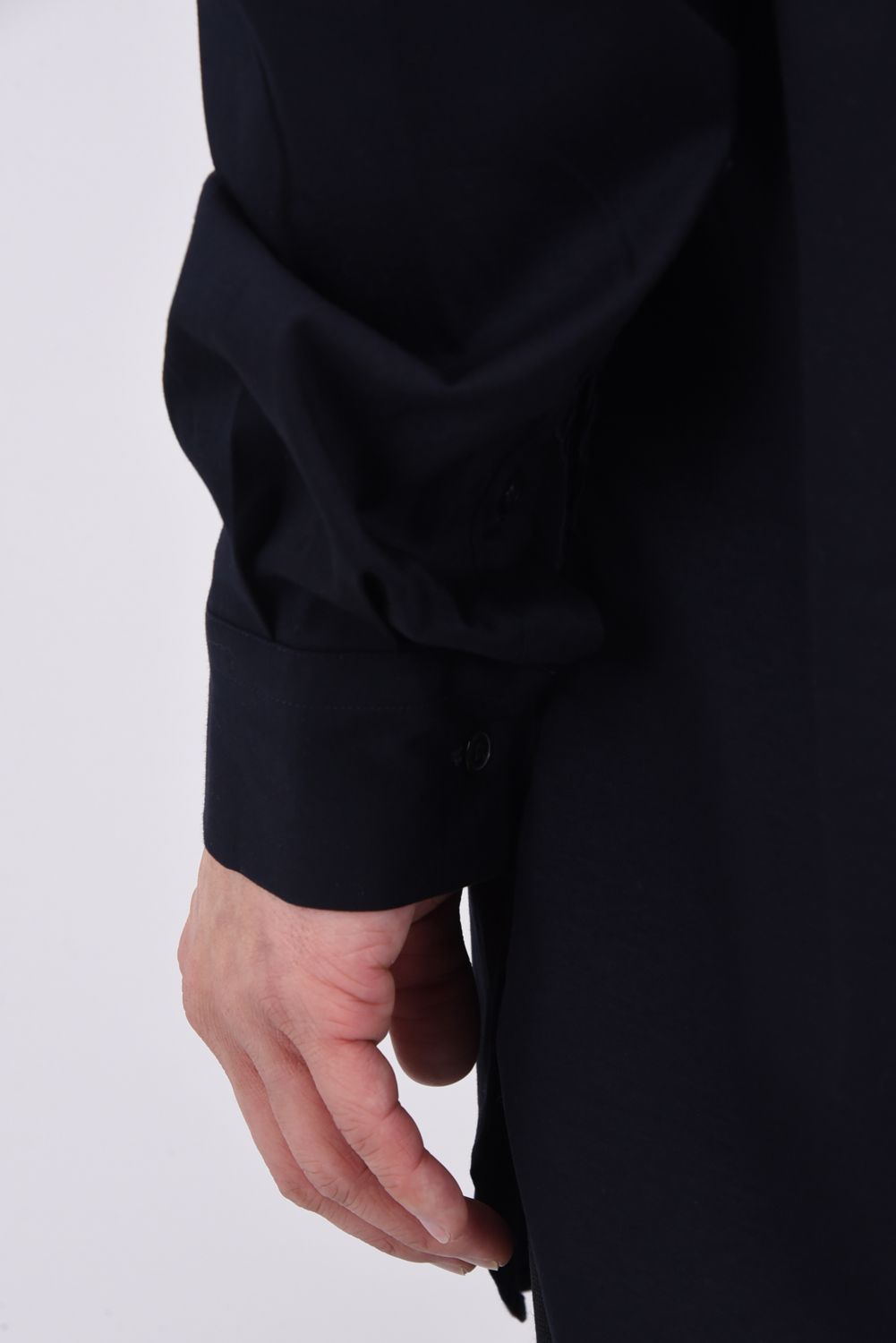 COTTON SMOOTH / コットンスムース スキッパーシャツ (ネイビー)