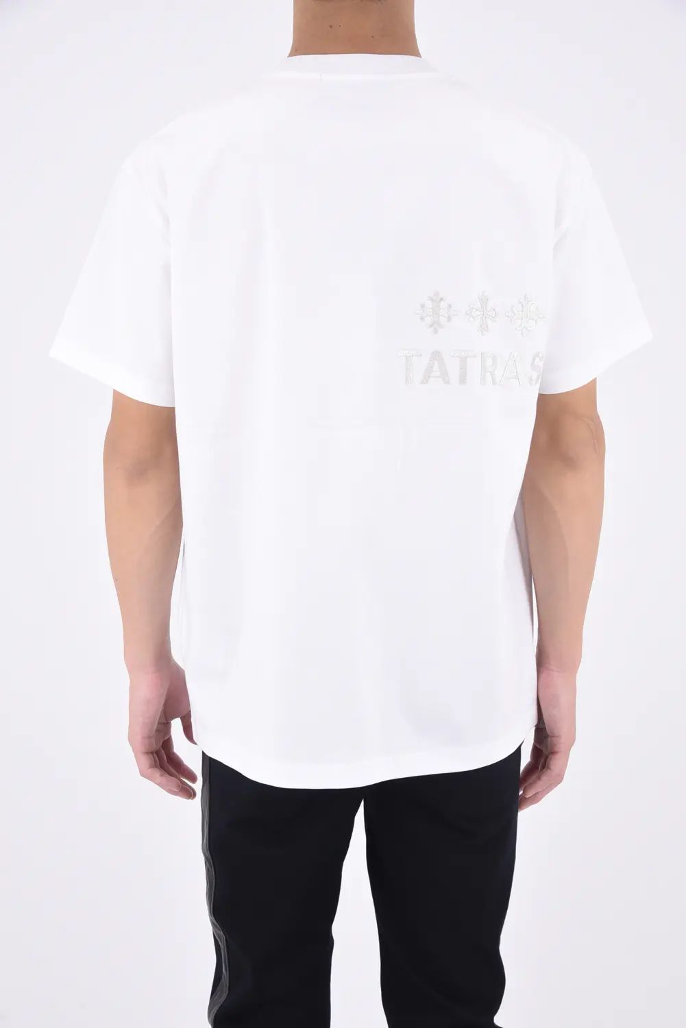 NUNKI (ヌンキ) / ブランドロゴ刺繍 ハーフスリーブ Tシャツ ホワイト