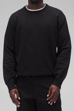【国内正規品】【STANDARD FIT】 MIDWEIGHT TERRY CREWNECK / ミッドウェイト クルーネックスウェット (ブラック)