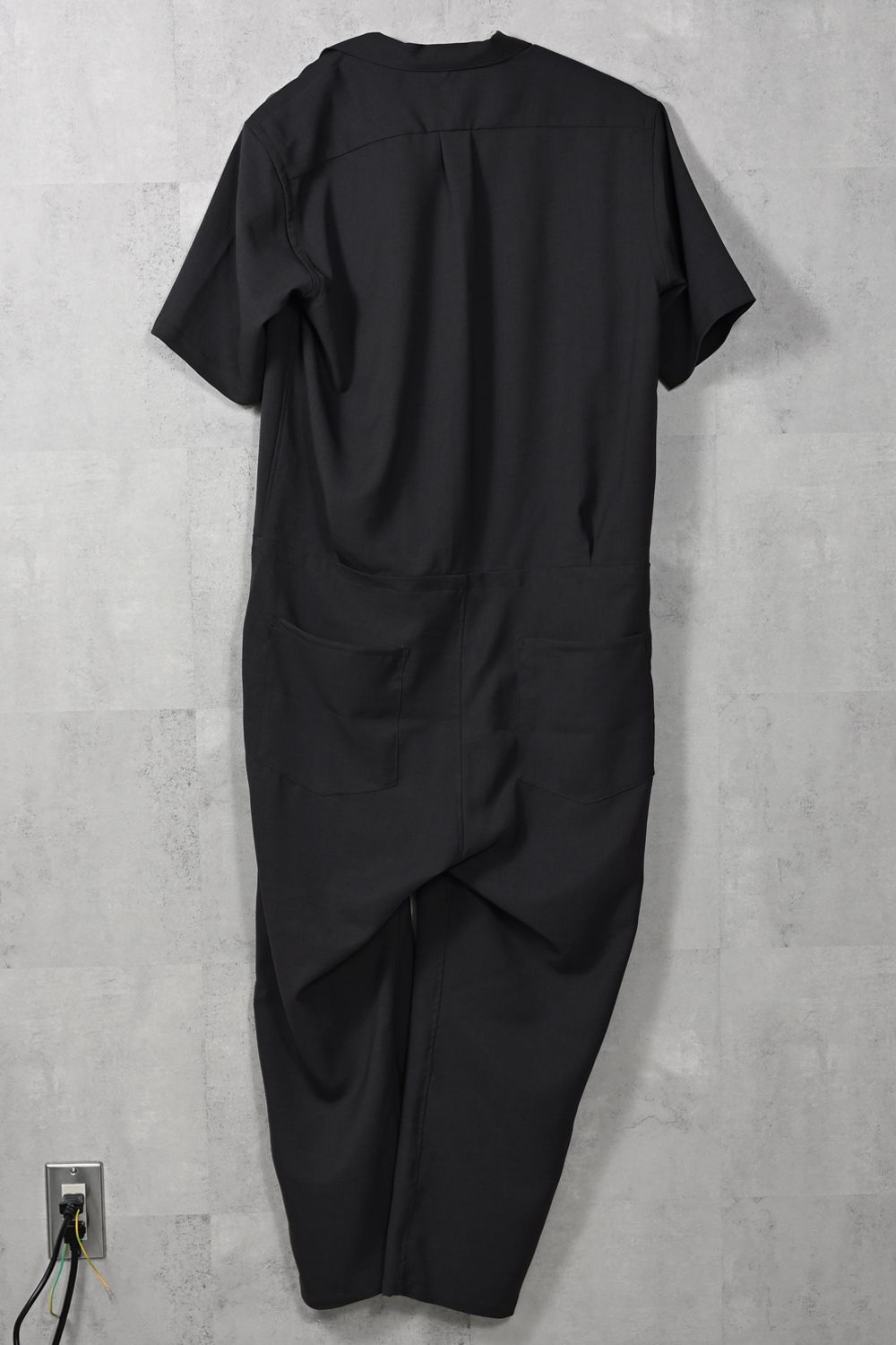 RAGE TWILL HALF ALL IN ONE / 半袖オープンカラーシャツ オールインワン (チャコール) (3月中旬入荷予定) ※オーダー締切12/13(土)17:00