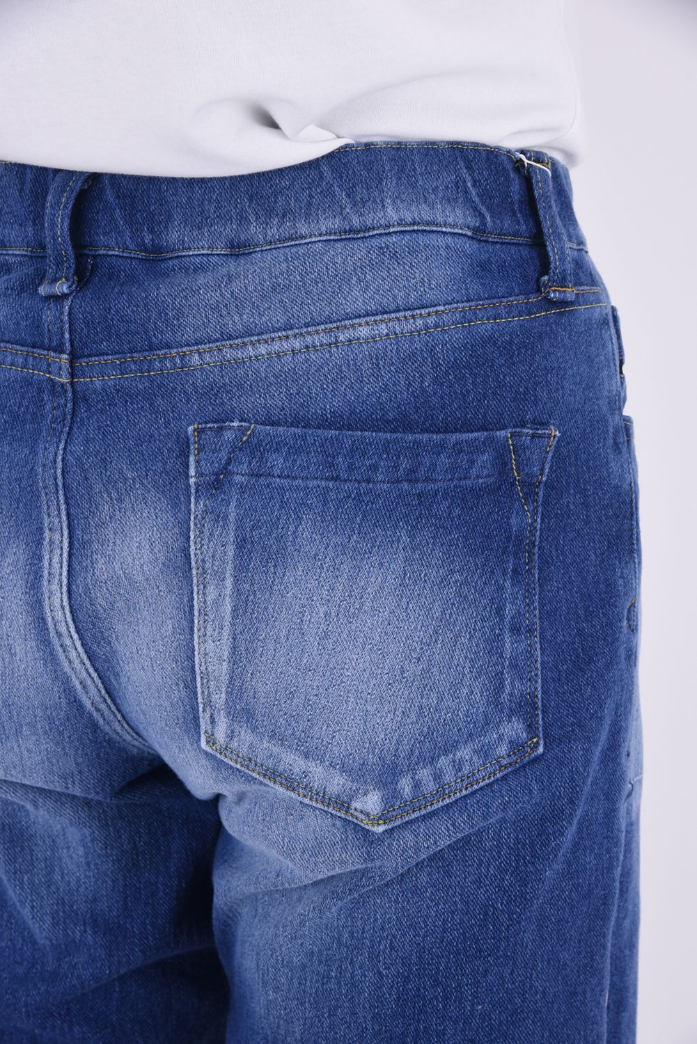 MICK DENIM JERSEY / 定番 デニム ジャージーンズ インディゴリメイク