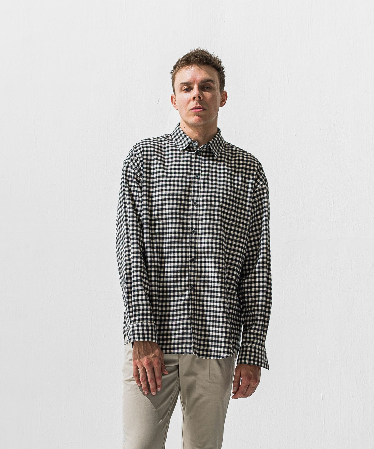 FLANNEL JACKSHIRTS  / オーガニックコットン フランネルシャツ (ギンガム) (1月上旬入荷予定) ※オーダー締切:9月7日(月)17時